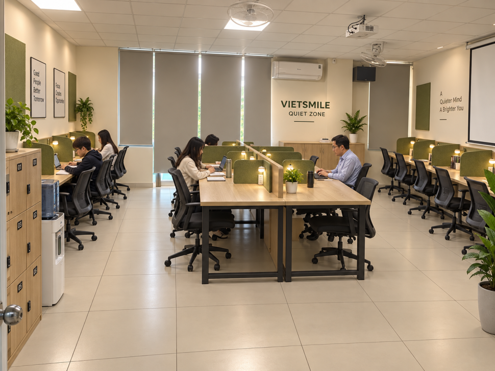 VietSmile Quiet Zone – Không gian học tập và làm việc yên tĩnh VietSmile Quiet Zone – Không gian học tập và làm việc yên tĩnh